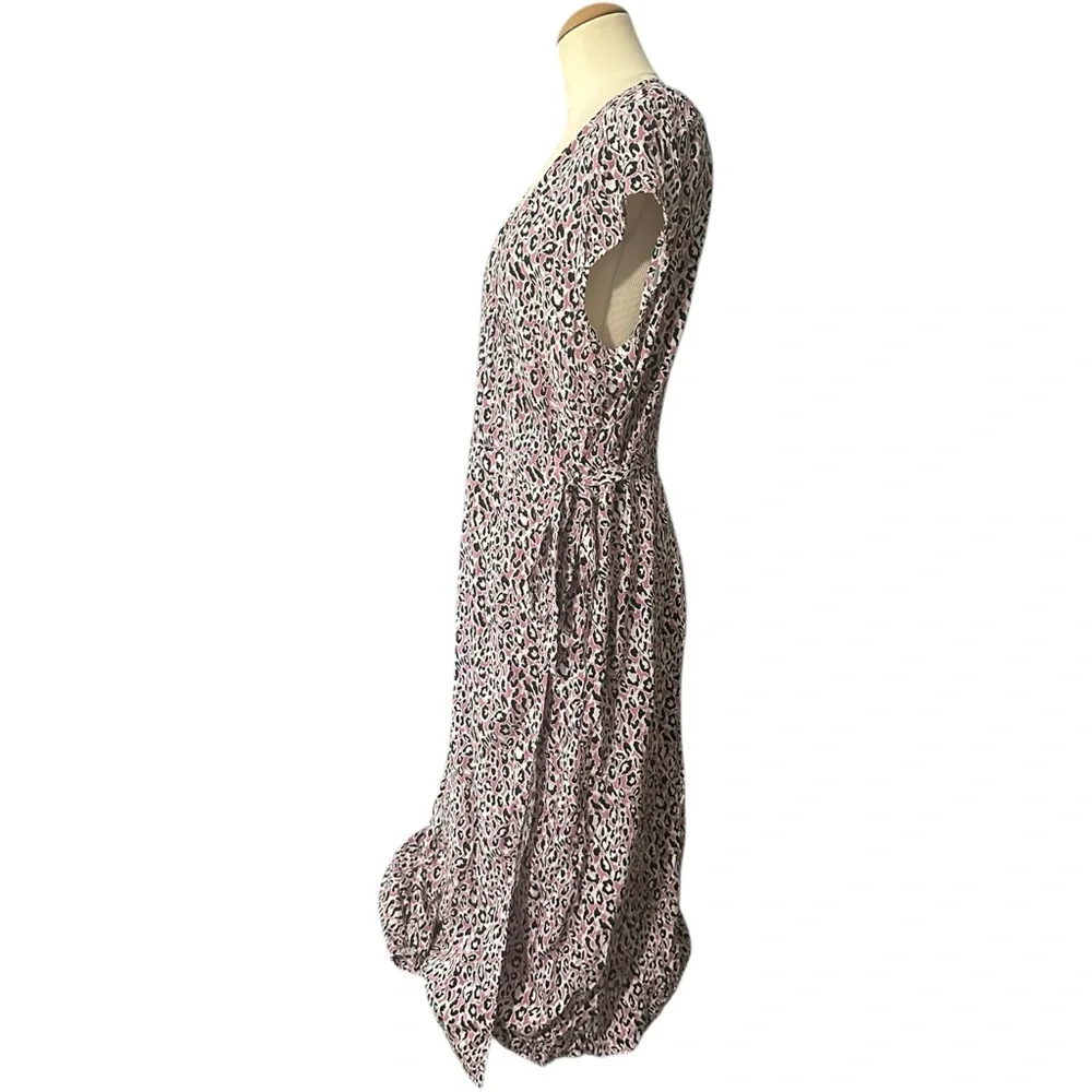 J.Crew Leopard Wrap Midi Dress XXL